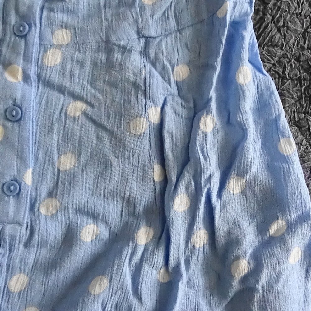 button down flutter romper - Picture 2 of 7